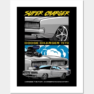 v8 Charger SRT Car Posters and Art